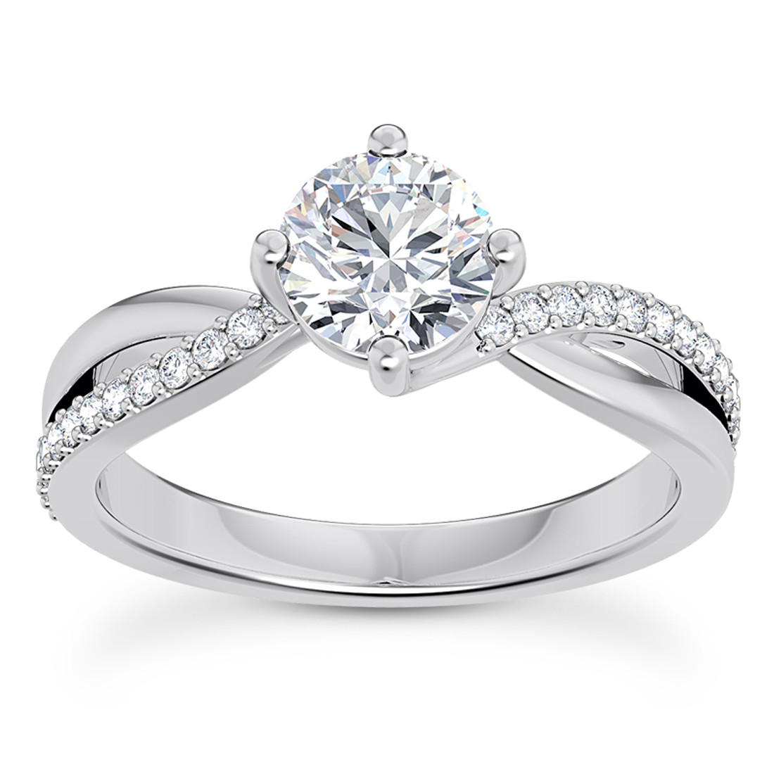 Azalea Twist Diamond Ring - Brilliant Earth